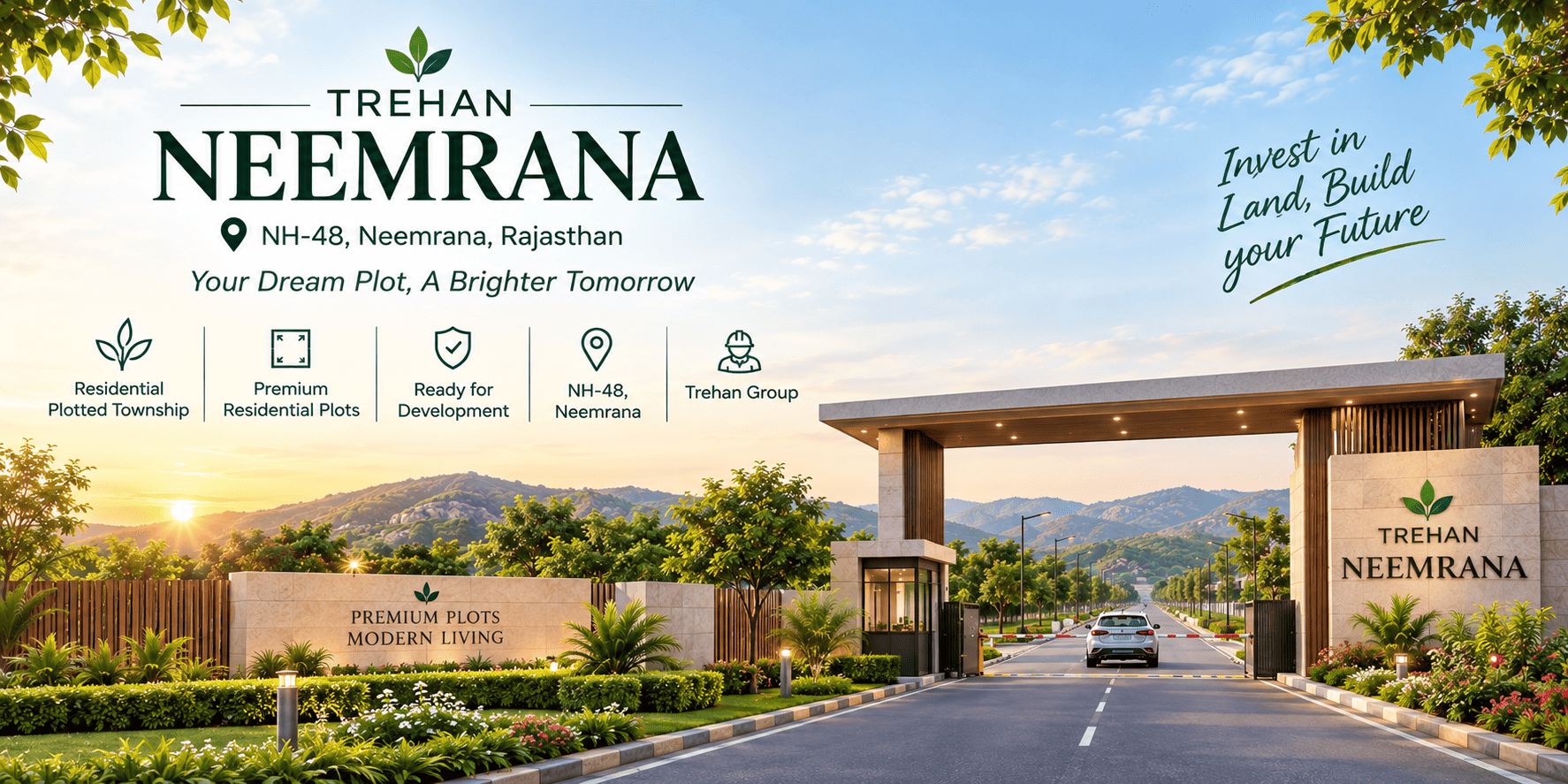 Trehan Neemrana - Premium Residential Plots on NH-48, Neemrana